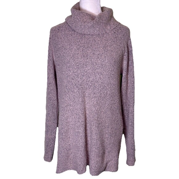 Women’s Cozy Soft Cowl Neck Sweater Relaxed Fit Fall Winter Minimalist Casual M - Picture 1 of 9